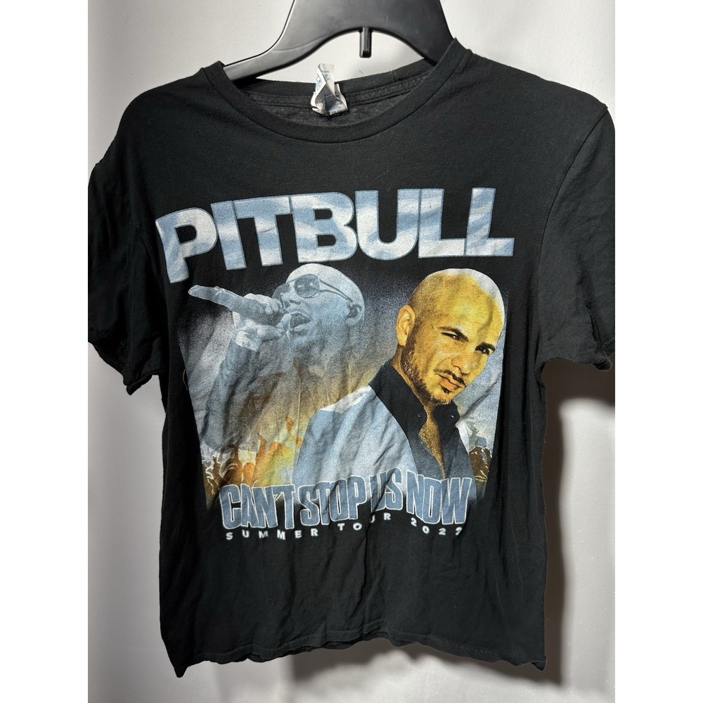 Pitbull Cant Stop Us Now Tour T Shirt Black Medium 2022 Concert Merch
